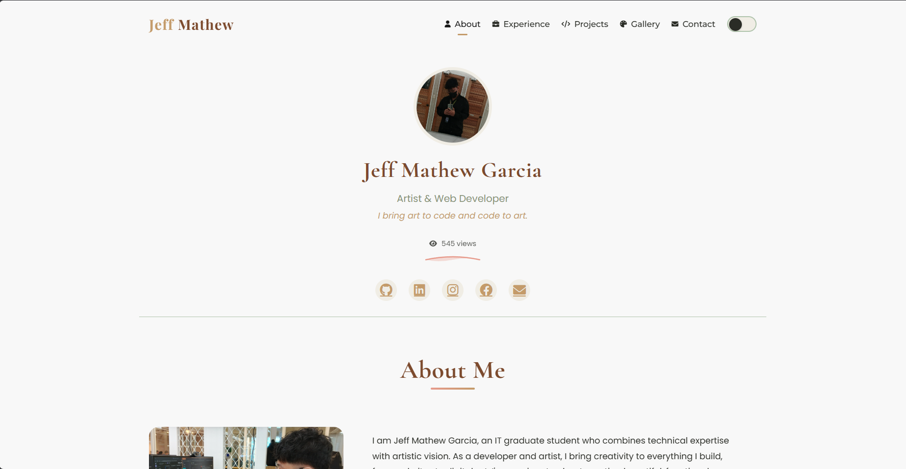 Portfolio preview